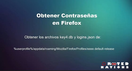 Extraer Contraseñas de Firefox